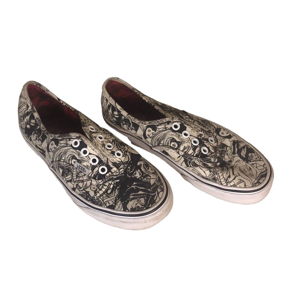 Vans x Marvel Women Authentic Avengers Superheroes Skateboard Shoes Womens Sz 7